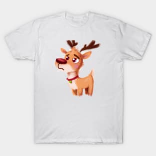 Cute Raindeer Drawing T-Shirt